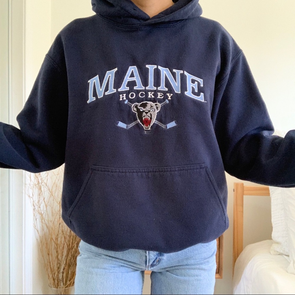 UMaine Black Bears Hockey Hoodie Vintage 😍